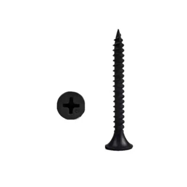 Tornillos MDF Negros Rosca Fina